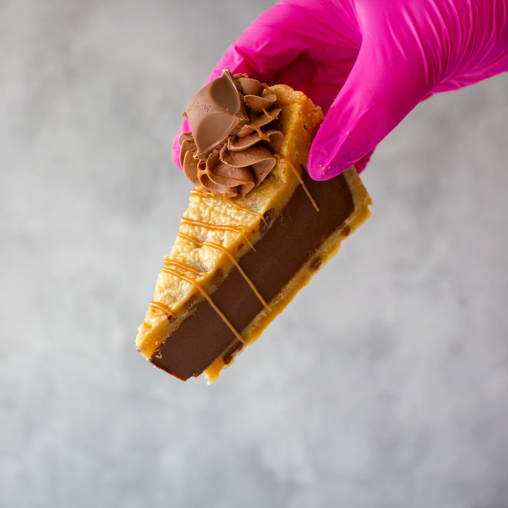 PRE-ORDER - Full Caramel Cookie Pie Slice - 12 Slices - Image 8
