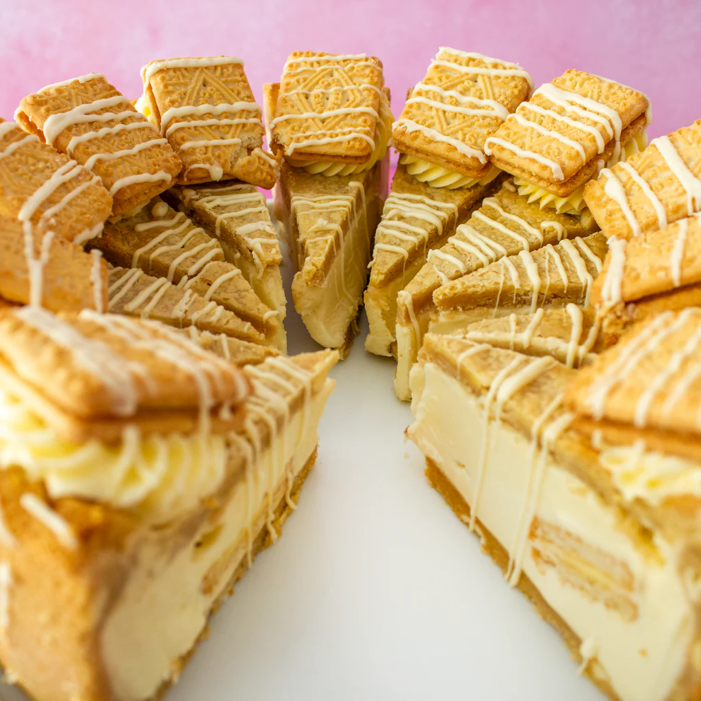 PRE-ORDER - Full Custard Cream Cookie Pie Slice - 12 Slices - Image 3