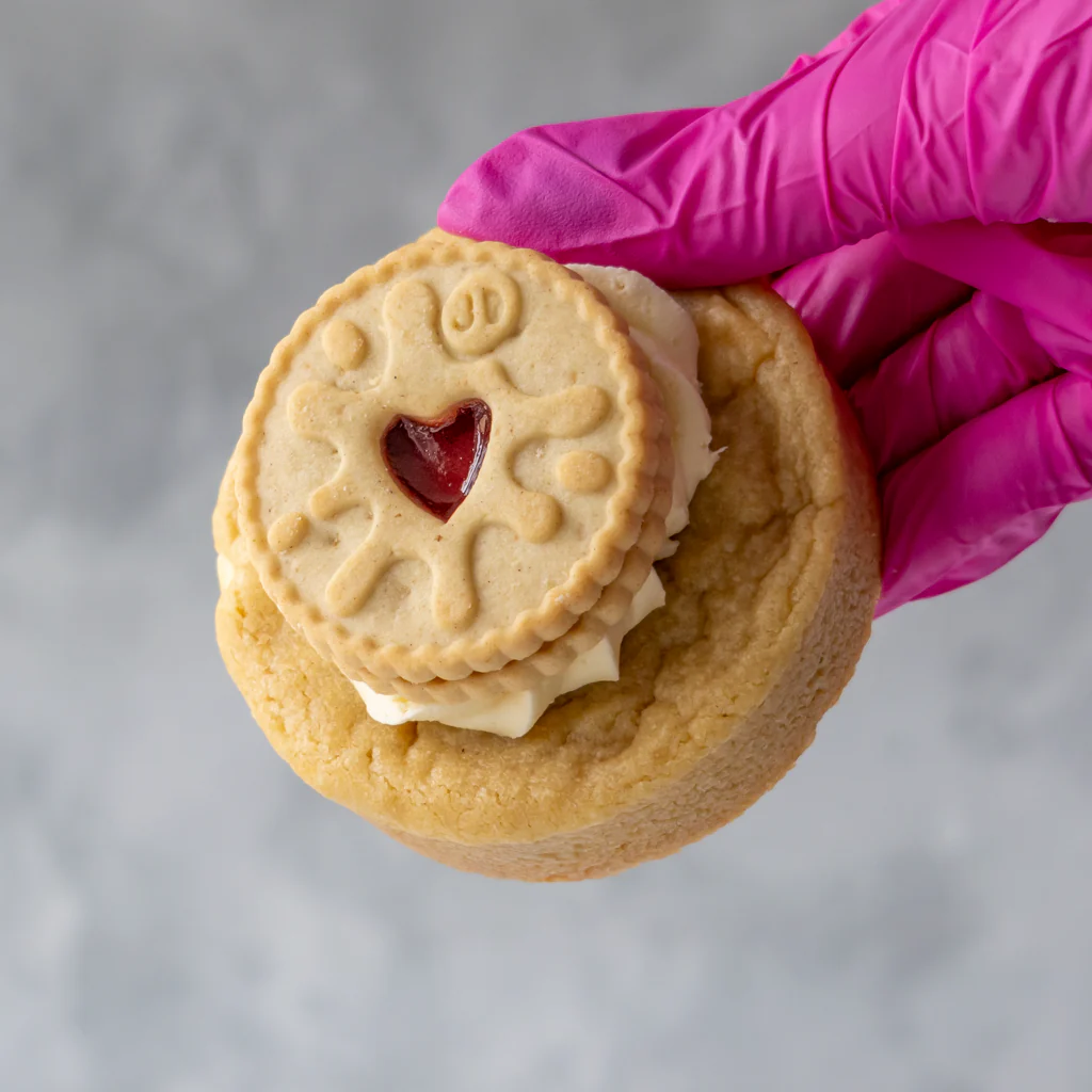 Stuffed Deluxe Cookie with Jammie Dodger