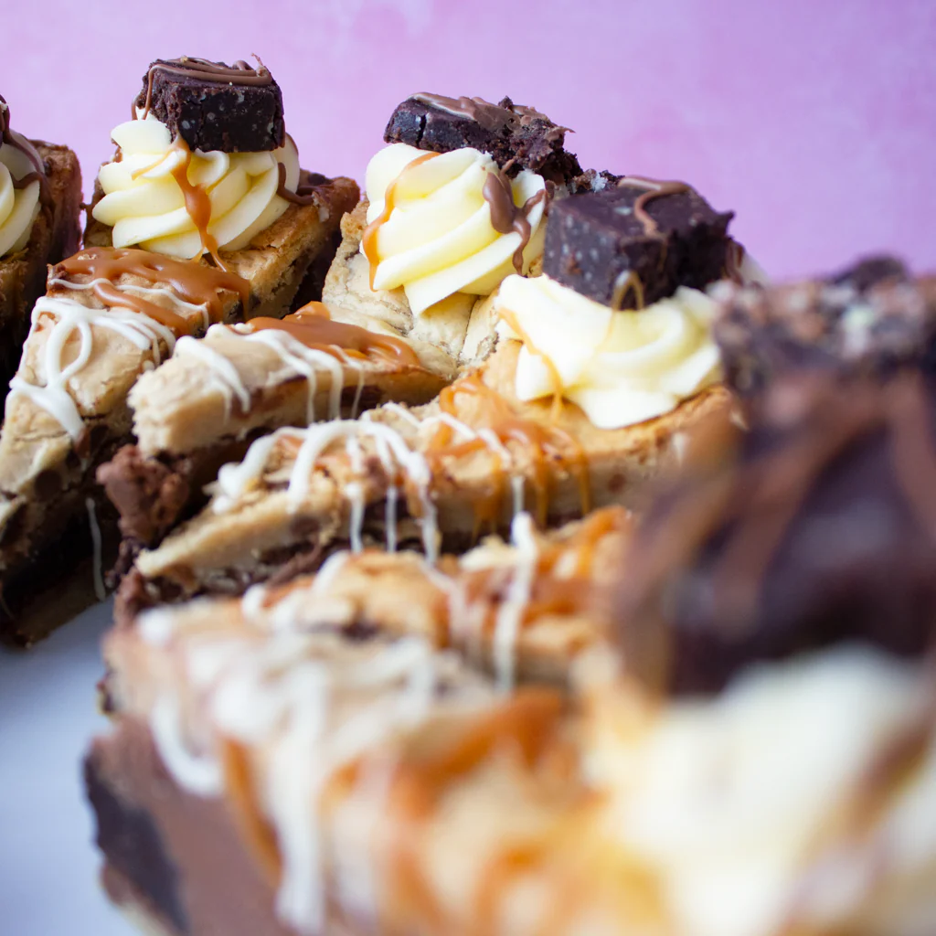 PRE-ORDER - Full Caramel Brownie Cookie Pie Slice - 12 Slices - Image 3