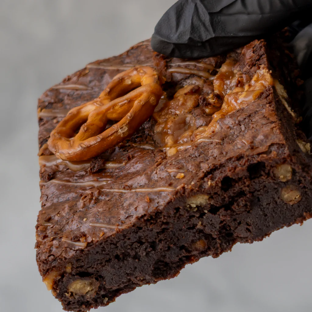 Caramel Pretzel Brownie Slab - Image 4